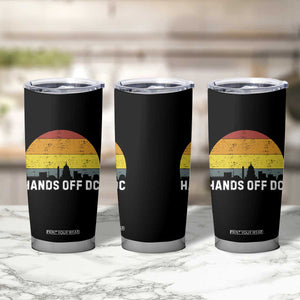 Hands Off DC Tumbler Cup Retro Washington D.C. Skyline TS02 Print Your Wear