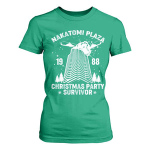 Nakatomi Plaza T Shirt For Women Christmas Party 1988 Survivor TS02 Irish Green Print Your Wear