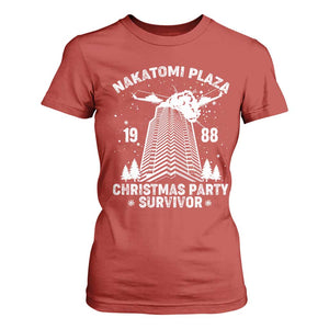 Nakatomi Plaza T Shirt For Women Christmas Party 1988 Survivor TS02 Red Print Your Wear