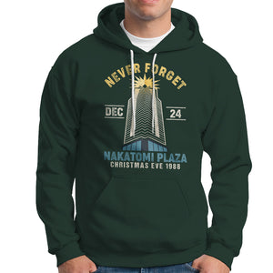 Nakatomi Plaza Hoodie Never Forget December 24 Christmas Eve 1988 TS02 Dark Forest Green Printyourwear