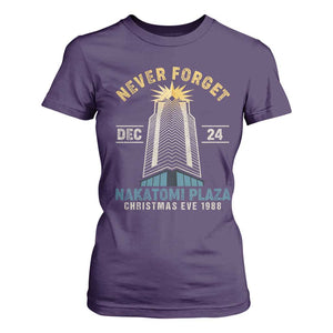 Nakatomi Plaza T Shirt For Women Never Forget December 24 Christmas Eve 1988 TS02 Purple Print Your Wear