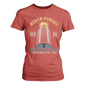 Nakatomi Plaza T Shirt For Women Never Forget December 24 Christmas Eve 1988 TS02 Red Print Your Wear
