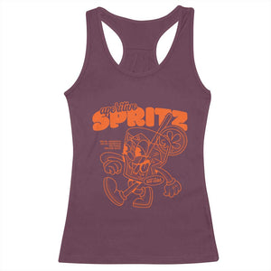 Aperitivo Spritz Racerback Tank Top Funny Italiano Aperollin' Recipe TS02 Maroon Print Your Wear