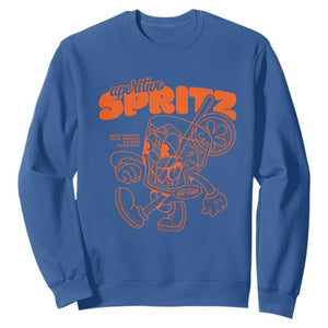 Aperitivo Spritz Sweatshirt Funny Italiano Aperollin' Recipe TS02 Royal Blue Print Your Wear