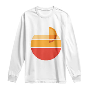 Aperol Spritz Long Sleeve Shirt Sprizz Summer Cocktail Lover Retro Sunset TS02 White Print Your Wear