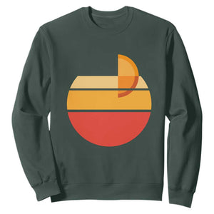 Aperol Spritz Sweatshirt Sprizz Summer Cocktail Lover Retro Sunset TS02 Dark Forest Green Print Your Wear