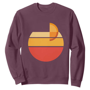 Aperol Spritz Sweatshirt Sprizz Summer Cocktail Lover Retro Sunset TS02 Maroon Print Your Wear