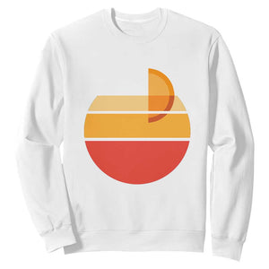 Aperol Spritz Sweatshirt Sprizz Summer Cocktail Lover Retro Sunset TS02 White Print Your Wear