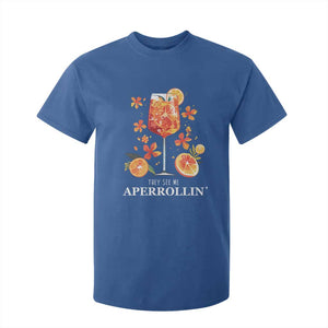 Aperol Spritz T Shirt For Kid They See Me Aperrollin Summer Cocktail TS02 Royal Blue Print Your Wear
