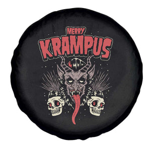 Merry Krampus Christmas Spare Tire Cover Naughty Xmas Psychobilly Horror TS02 Print Your Wear