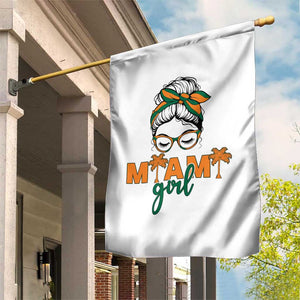 Miami Girl Messy Bun Bandana Garden Flag South Florida Pride Palm Trees TS02 Print Your Wear