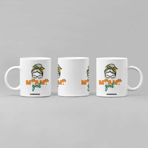 Miami Girl Messy Bun Bandana Coffee Mug South Florida Pride Palm Trees TS02 Print Your Wear