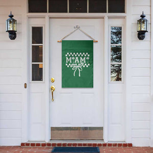 Preppy Miami Bow Aesthetic Garden Flag Cute Checkered Palm Tree College Girl TS02 Print Your Wear