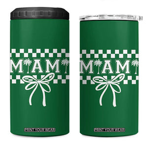 Preppy Miami Bow Aesthetic 4 in 1 Can Cooler Tumbler Cute Checkered Palm Tree College Girl TS02 One Size: 16 oz Irish Green Print Your Wear