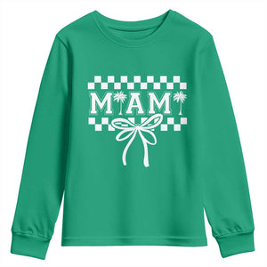 Preppy Miami Bow Aesthetic Youth Sweatshirt Cute Checkered Palm Tree College Girl TS02 Irish Green Print Your Wear