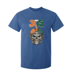 305 Football Warrior Skull T Shirt For Kid Orange and Green Miami Vibes TS02 Royal Blue Print Your Wear
