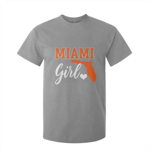 Miami Girl Pride T Shirt For Kid Florida State Map Local Love TS02 Sport Gray Print Your Wear