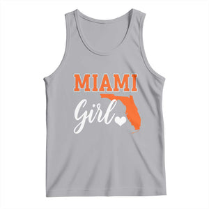 Miami Girl Pride Tank Top Florida State Map Local Love TS02 Athletic Heather Print Your Wear