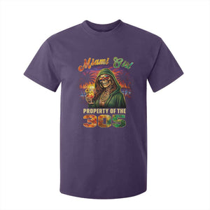 Miami Girl Skeleton Property of the 305 T Shirt For Kid Tropical City Florida Pride Street Style TS02 Purple Print Your Wear