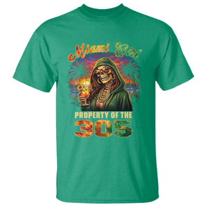 Miami Girl Skeleton Property of the 305 T Shirt Tropical City Florida Pride Street Style TS02 Irish Green Print Your Wear