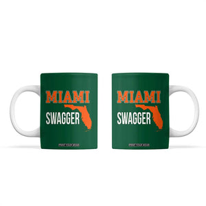 Miami Swagger Pride Coffee Mug Florida State Map Local Love TS02 Irish Green Print Your Wear