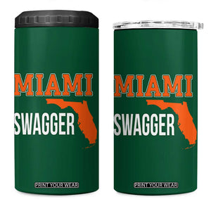 Miami Swagger Pride 4 in 1 Can Cooler Tumbler Florida State Map Local Love TS02 One Size: 16 oz Irish Green Print Your Wear