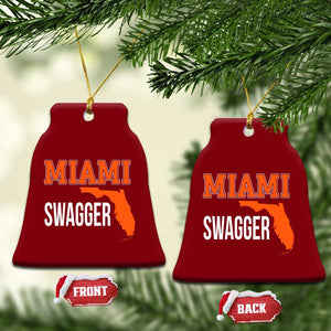 Miami Swagger Pride Ceramic Ornament Florida State Map Local Love TS02 Print Your Wear