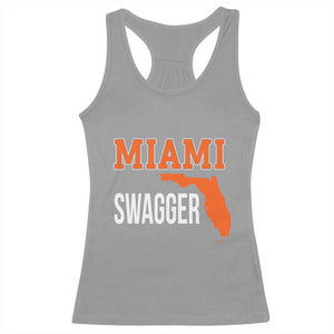 Miami Swagger Pride Racerback Tank Top Florida State Map Local Love TS02 Sport Gray Print Your Wear