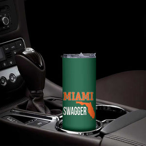 Miami Swagger Pride Skinny Tumbler Florida State Map Local Love TS02 Print Your Wear