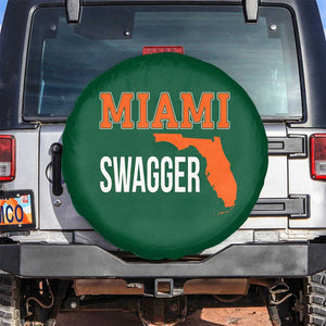 Miami Swagger Pride Spare Tire Cover Florida State Map Local Love TS02 No hole Irish Green Print Your Wear