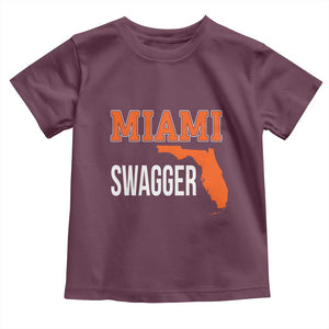 Miami Swagger Pride Toddler T Shirt Florida State Map Local Love TS02 Maroon Print Your Wear