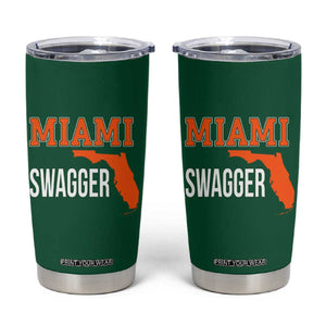 Miami Swagger Pride Tumbler Cup Florida State Map Local Love TS02 Irish Green Print Your Wear