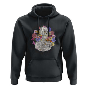 Grunge Aesthetic Skeleton Hoodie Find Someone Who Grows Flowers In The Darkest Part Of You TS02 Black Print Your Wear