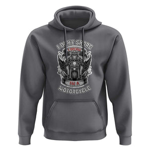Funny Rider Hoodie I Don't Snore I Dream I'm A Motorcycle Enthusiast TS02 Charcoal Print Your Wear