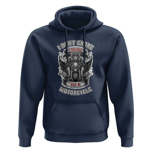 Funny Rider Hoodie I Don't Snore I Dream I'm A Motorcycle Enthusiast TS02 Navy Print Your Wear