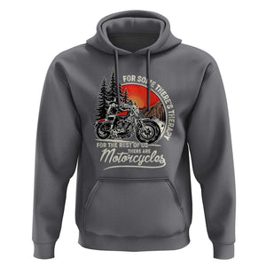 Vintage Motorcycle Rider Hoodie Wind Therapy Rider Biker TS02 Charcoal Print Your Wear