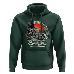 Vintage Motorcycle Rider Hoodie Wind Therapy Rider Biker TS02 Dark Forest Green Print Your Wear