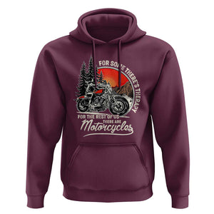 Vintage Motorcycle Rider Hoodie Wind Therapy Rider Biker TS02 Maroon Print Your Wear