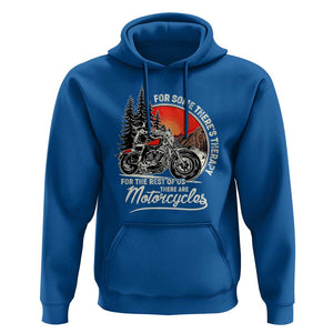 Vintage Motorcycle Rider Hoodie Wind Therapy Rider Biker TS02 Royal Blue Print Your Wear