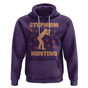 Stepmom Hunting Hoodie Funny Saying Dad Finding Bonus Mom TS02 Purple Printyourwear