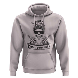 Funny Stepmom Hoodie Badass Bonus Mom TS02 Ice Gray Printyourwear