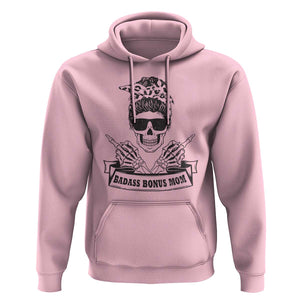 Funny Stepmom Hoodie Badass Bonus Mom TS02 Light Pink Printyourwear