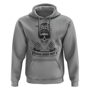 Funny Stepmom Hoodie Badass Bonus Mom TS02 Sport Gray Printyourwear
