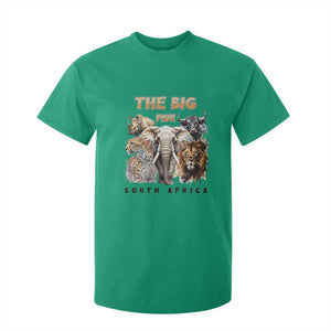 The Big Five South Africa T Shirt For Kid Elephant Lion Rhino Buffalo Leopard Animals Safari Wildlife TS02 Irish Green Print Your Wear