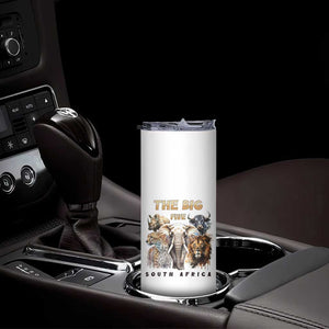 The Big Five South Africa Skinny Tumbler Elephant Lion Rhino Buffalo Leopard Animals Safari Wildlife TS02 Print Your Wear
