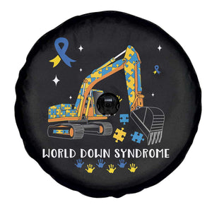 World Down Syndrome Awareness Day Bulldozer Spare Tire Cover TS02 Print Your Wear