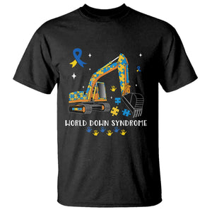 World Down Syndrome Awareness Day Bulldozer T Shirt TS02 Black Print Your Wear