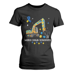 World Down Syndrome Awareness Day Bulldozer T Shirt For Women TS02 Black Print Your Wear
