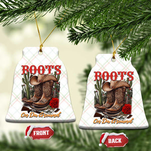 Boots On The Ground Ceramic Ornament Cowgirl Line Dance Western Cowboy TS02 Print Your Wear