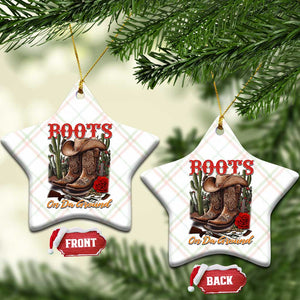 Boots On The Ground Ceramic Ornament Cowgirl Line Dance Western Cowboy TS02 Print Your Wear